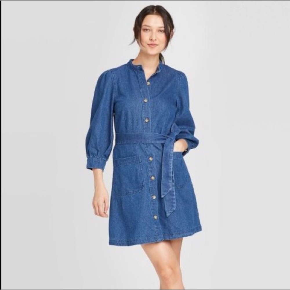 Who What Wear Denim Dress